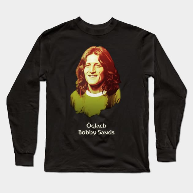 Bobby Sands Irish Republican Long Sleeve T-Shirt by RichieDuprey